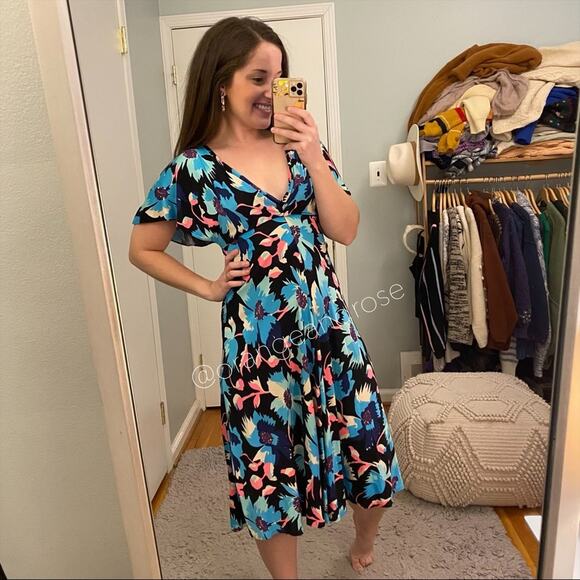 Temperley London Floral Midi Dress - Picture 2 of 16